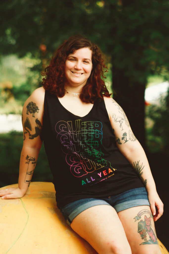 Gaby Modeling our Queer All Year Tank